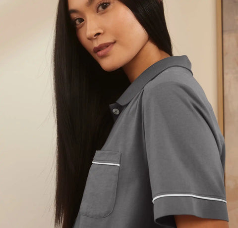 Soft Knit Short Sleeve & Pants Pajama Set Night