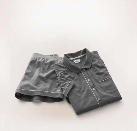 Soft Knit Short Sleeve & Shorts Pajama Set Night