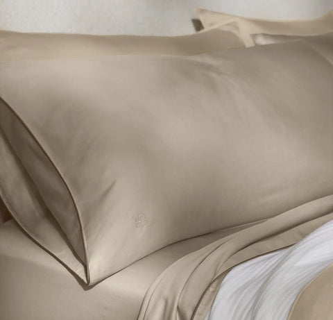 Signature Embellished Sheet Set Oak/Walnut Piped Edge