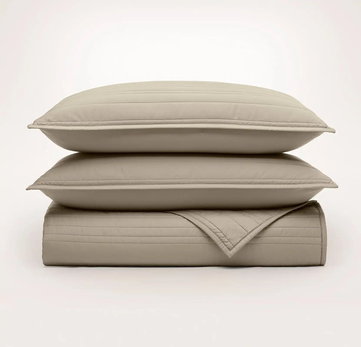 Signature Stripe Quilt Set Oak