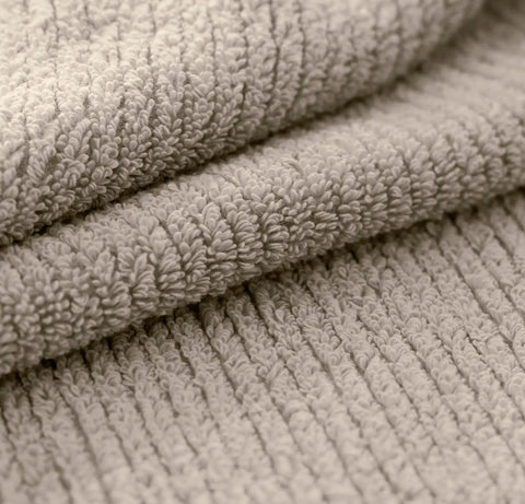 Turkish Ribbed Washcloths (Pair) Oak