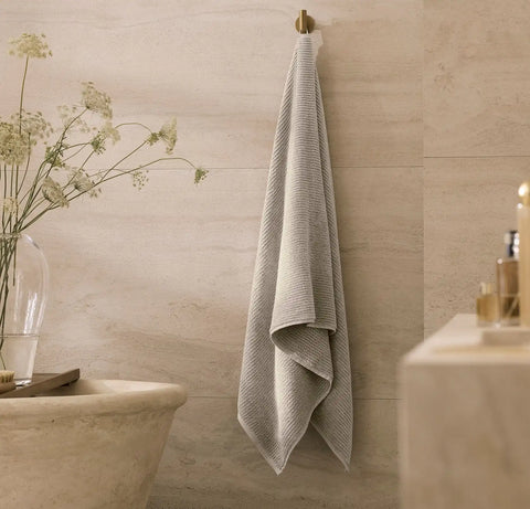 Turkish Ribbed Bath Sheet Oak