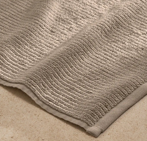 Turkish Ribbed Bath Mat Oak