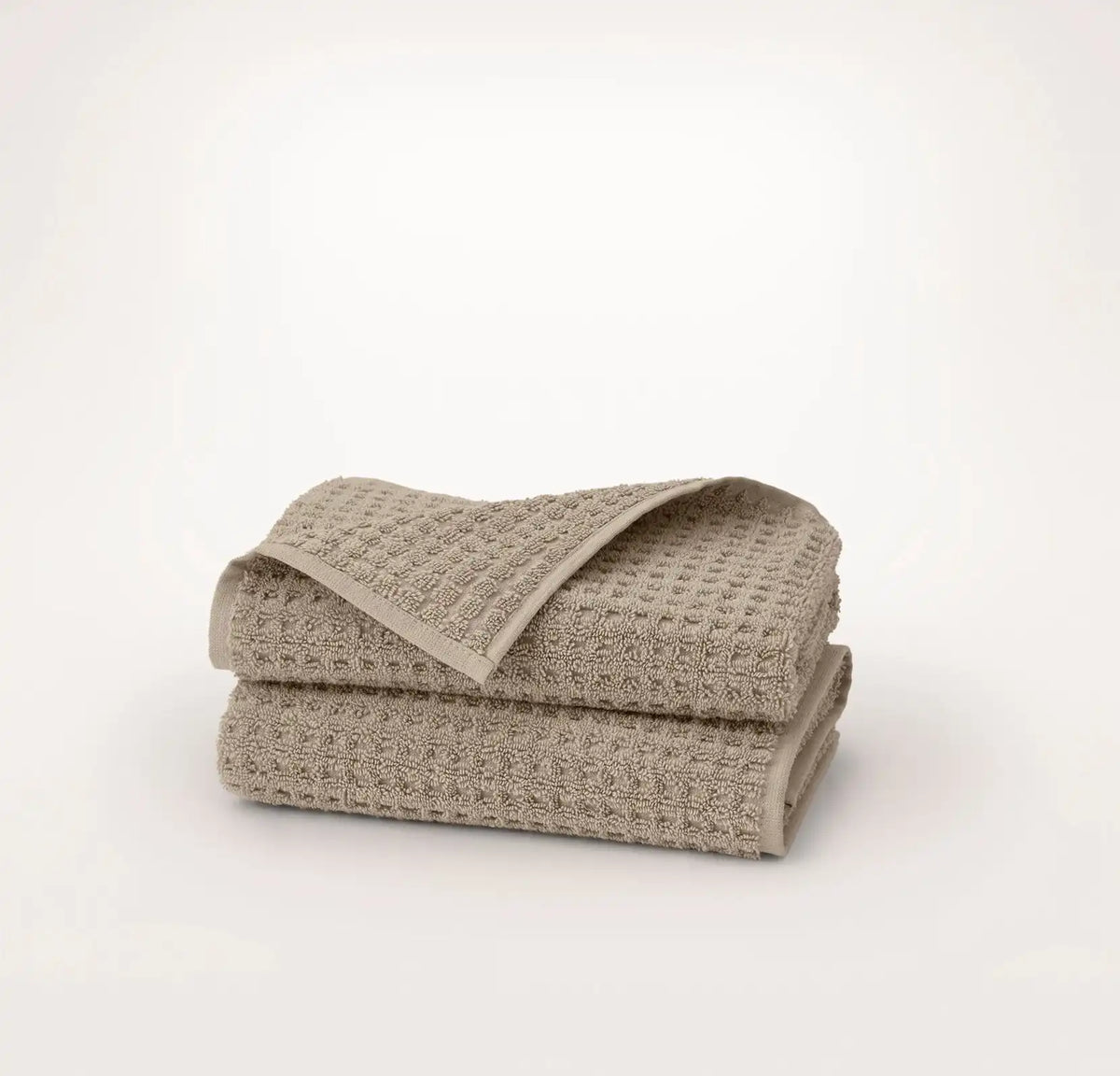 Turkish Waffle Hand Towels (Pair) Oak
