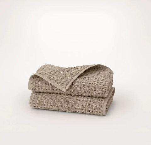 Turkish Waffle Hand Towels (Pair) Oak