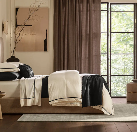 Two-Tone Ribbed Rug Oak/Cream