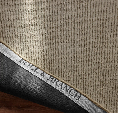 Two-Tone Ribbed Rug Oak/Cream