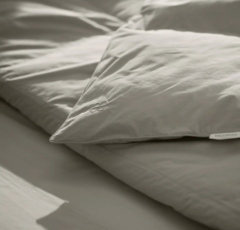 Percale Quilted Down Alternative Comforter Pewter