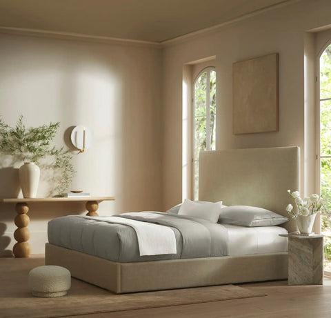 Percale Quilted Down Alternative Comforter Pewter