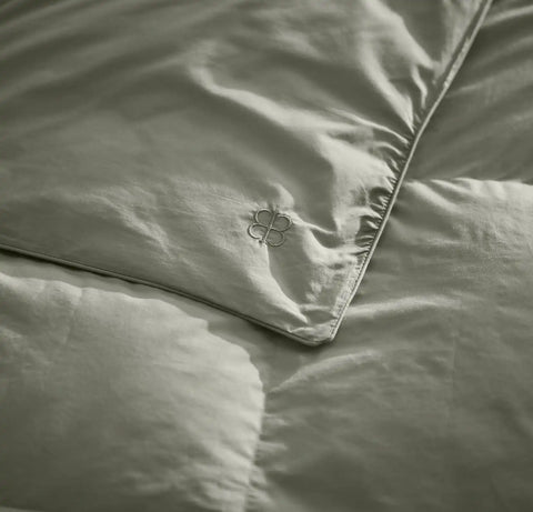 Percale Quilted Down Alternative Comforter Sageleaf