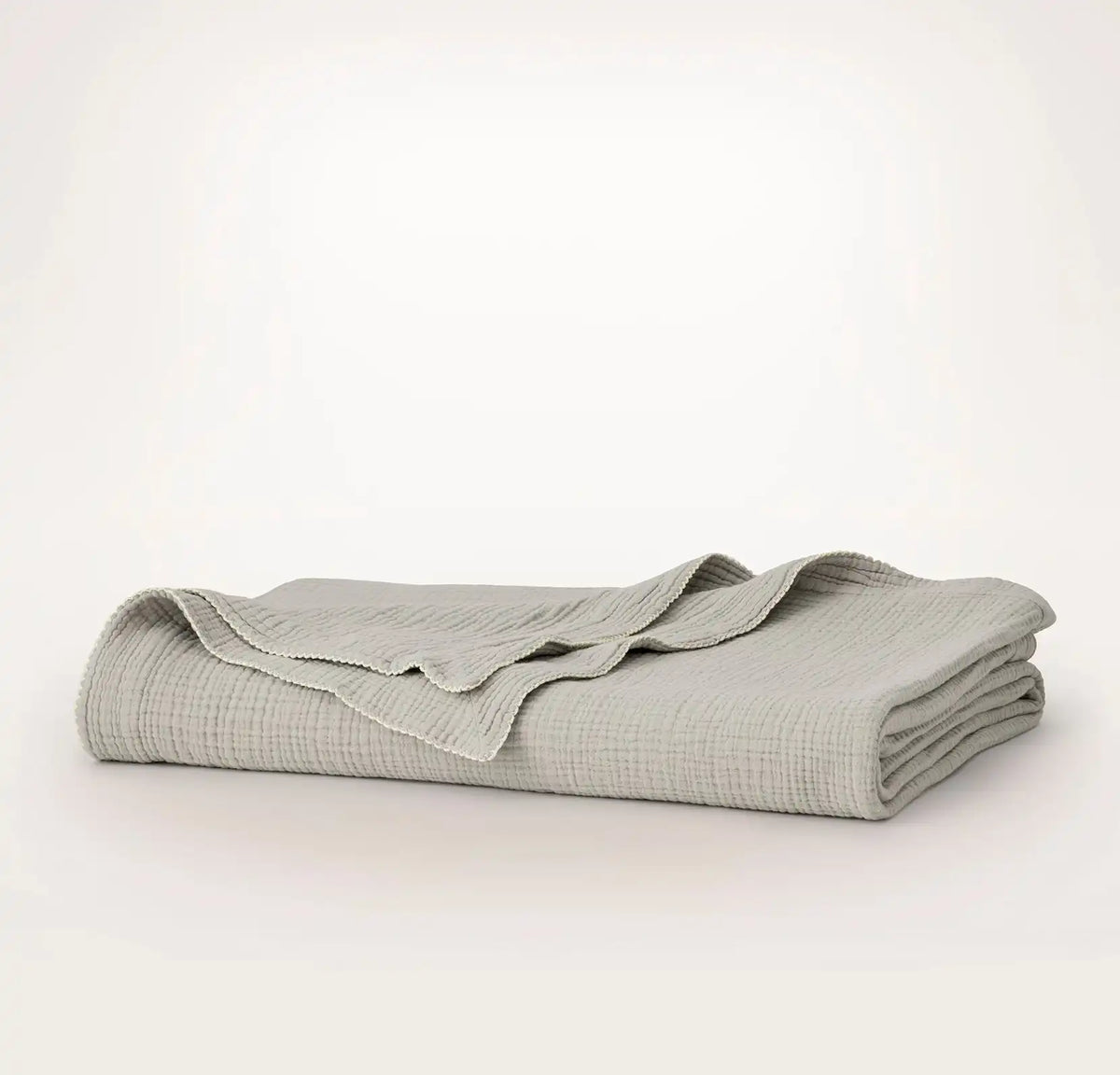 Dream Bed Blanket Pewter/Cream Picot