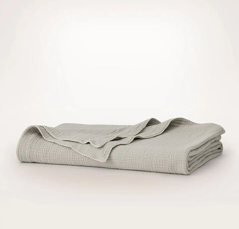Dream Bed Blanket Pewter/Cream Picot