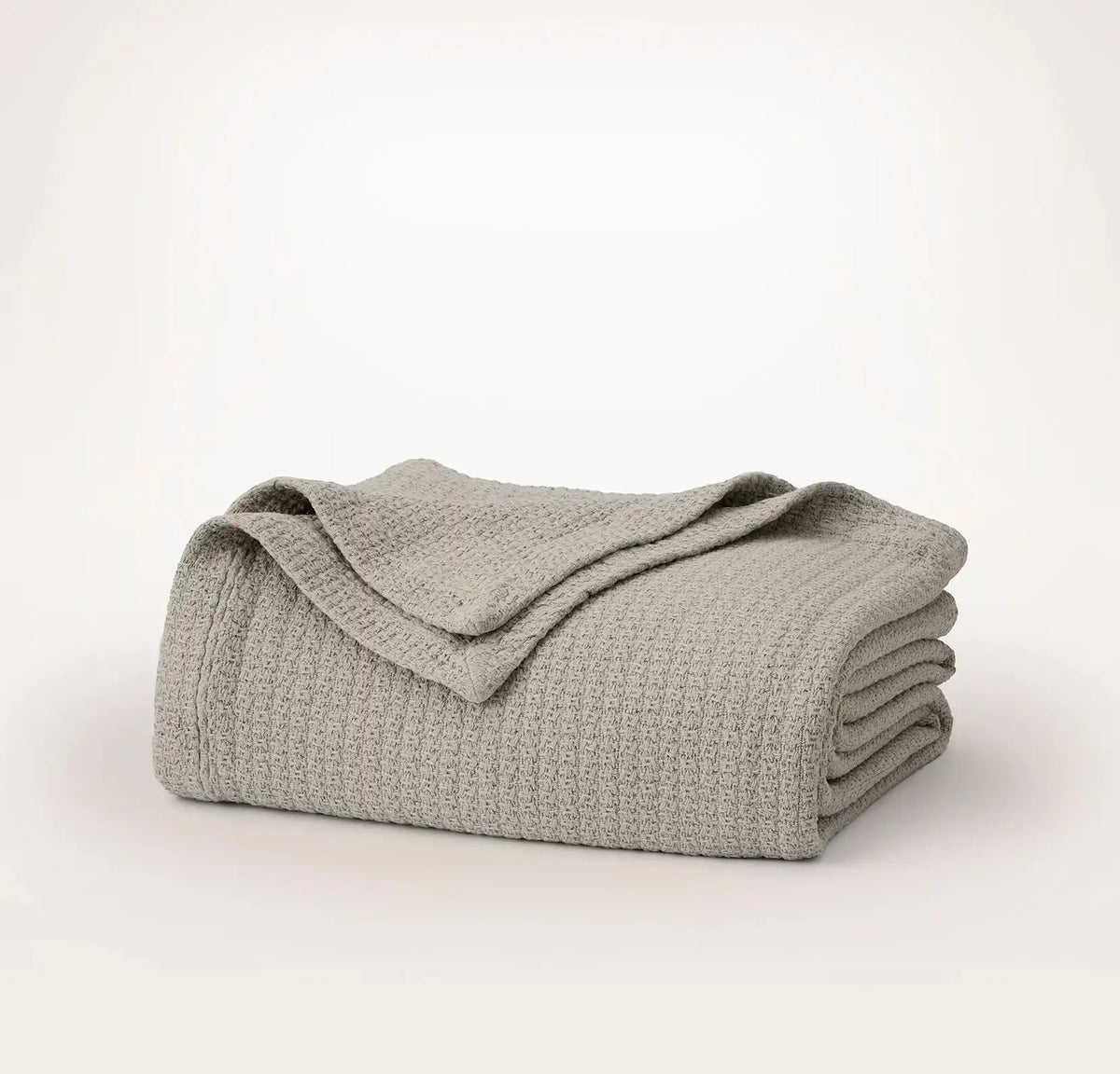Modern Crochet Bed Blanket Pewter