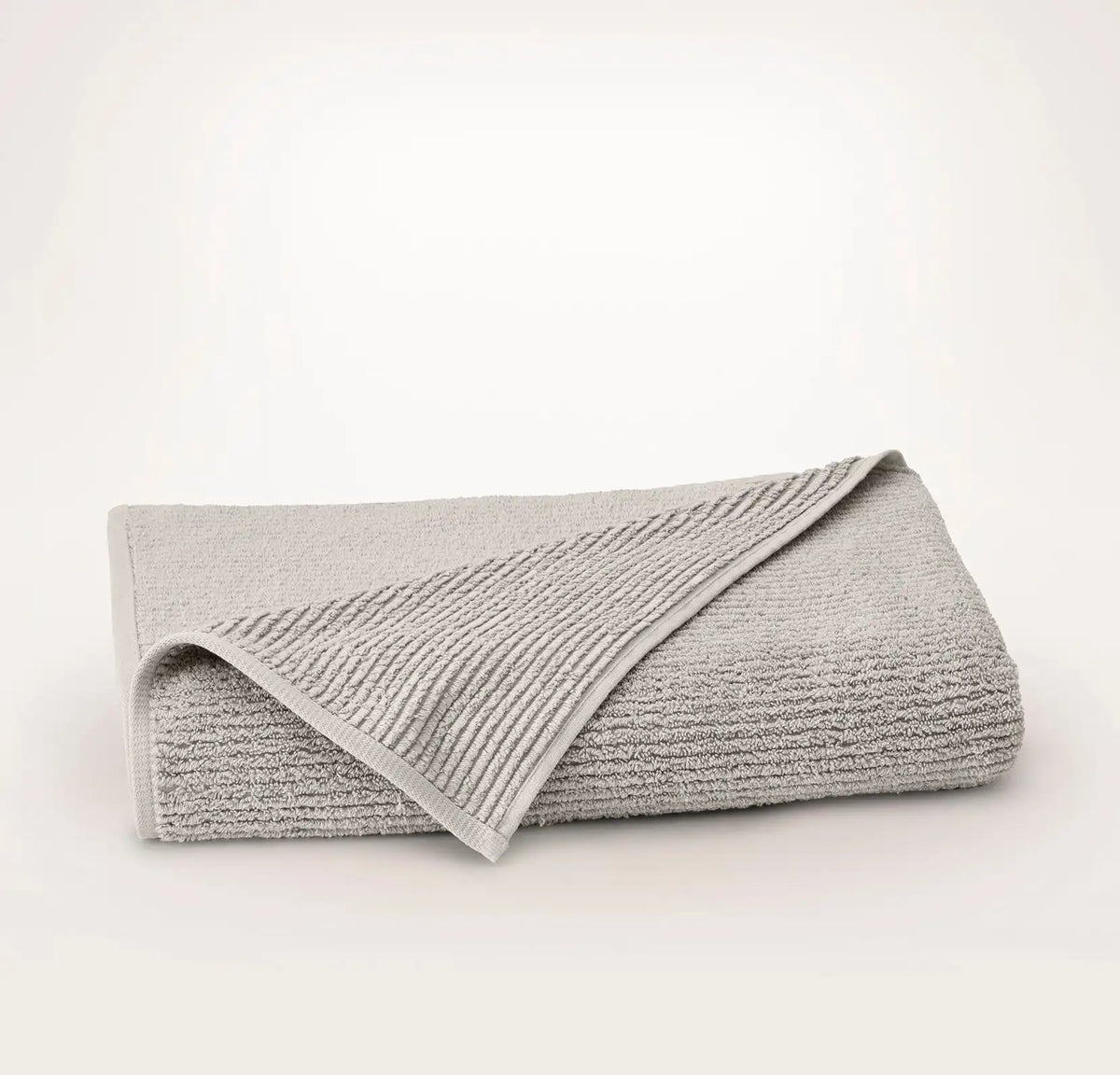 Turkish Ribbed Bath Sheet Pewter