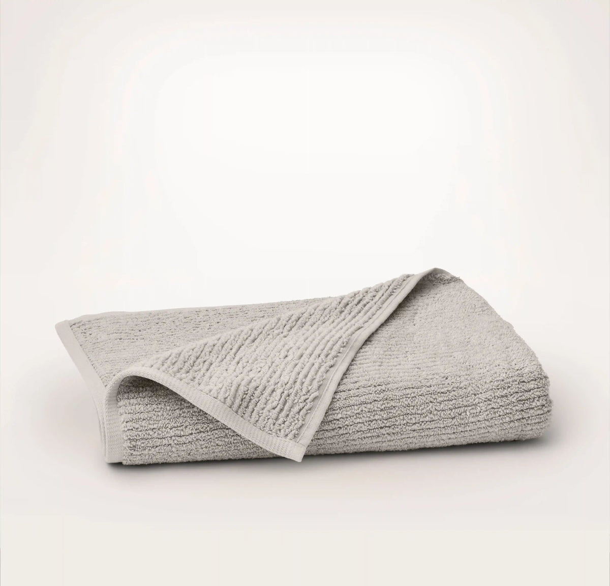 Turkish Ribbed Bath Towel Pewter