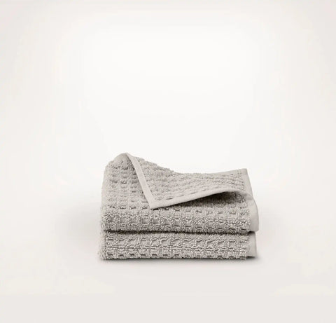 Turkish Waffle Washcloths (Pair) Pewter