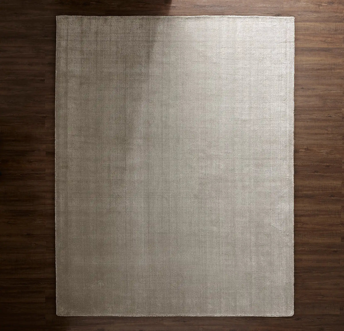 Two-Tone Ribbed Rug Pewter/Mist
