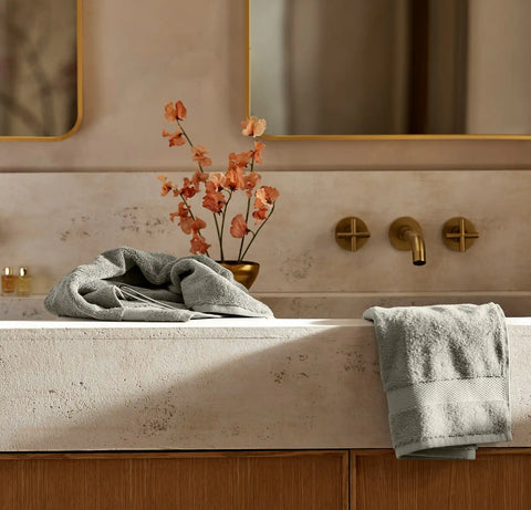 Plush Hand Towels (Pair) Sageleaf