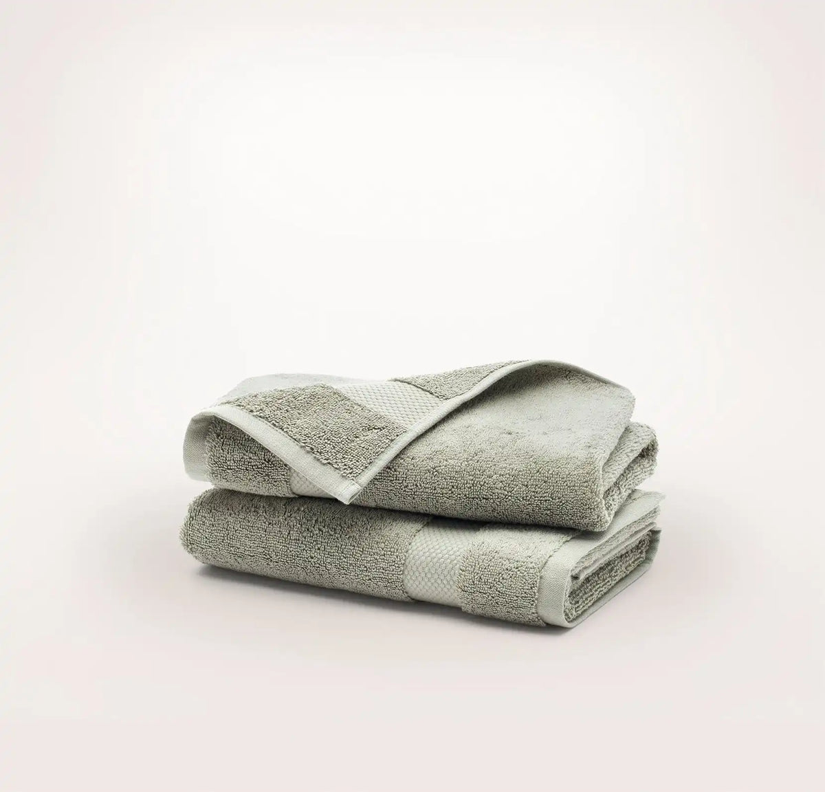 Plush Hand Towels (Pair) Sageleaf