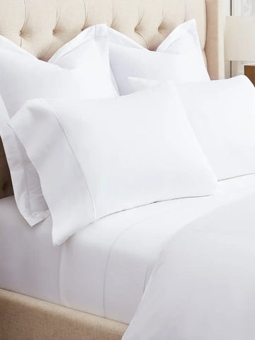 Signature Embellished Pillowcase Set White/White Embroidered