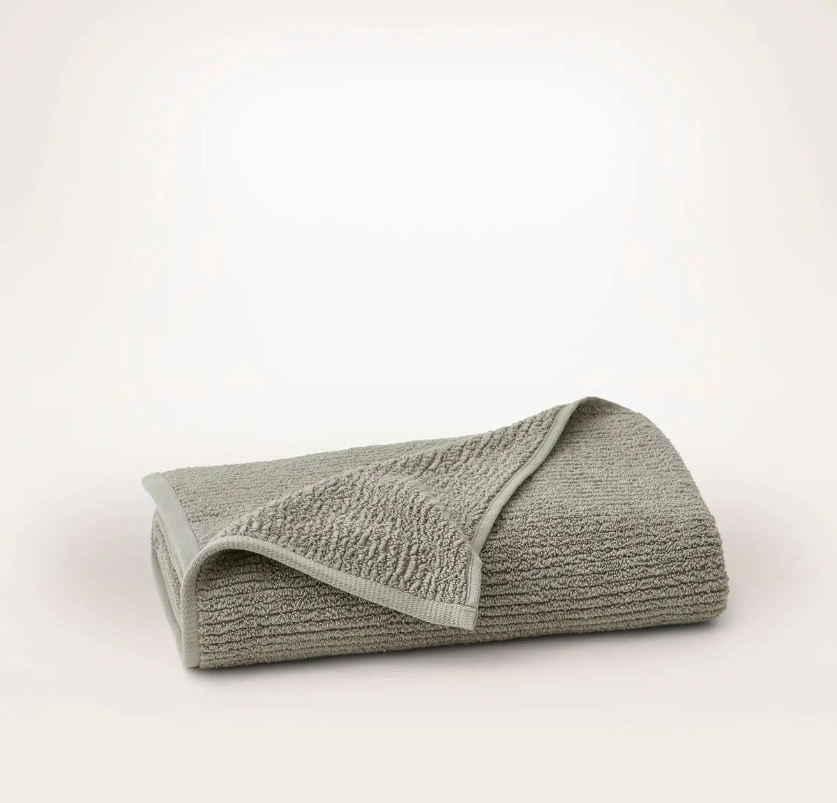 Turkish Ribbed Bath Towel Sageleaf