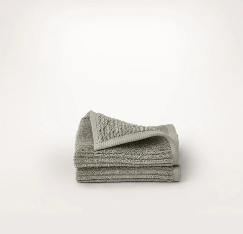 Turkish Ribbed Washcloths (Pair) Sageleaf
