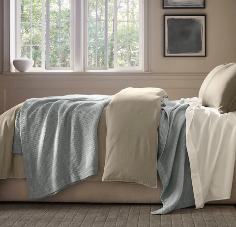 Modern Crochet Bed Blanket Shore