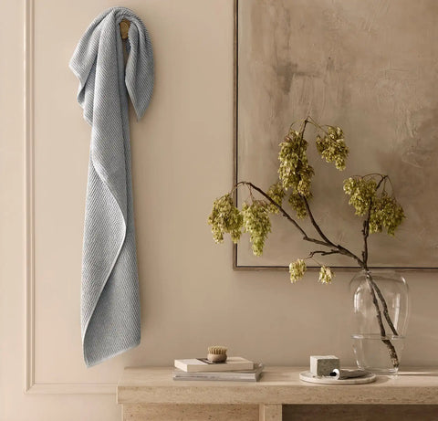 Turkish Ribbed Bath Towel Shore