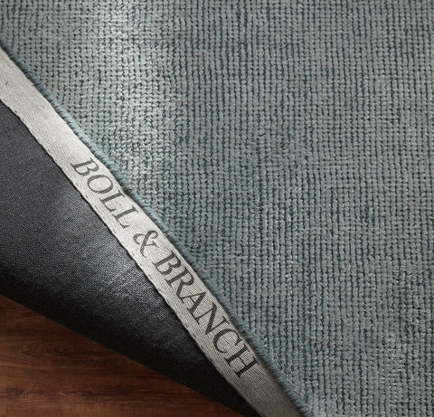 Two-Tone Ribbed Rug Bluestone/Shore