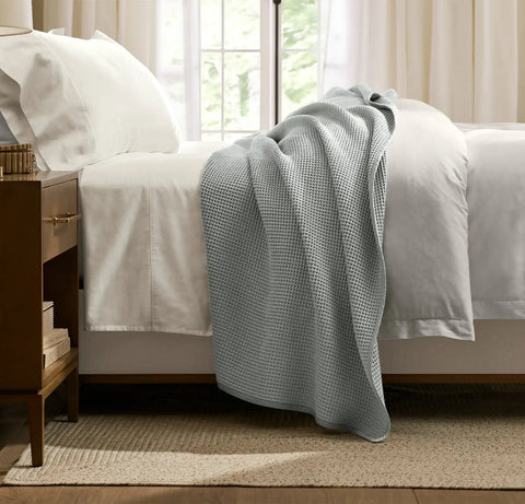 Waffle Bed Blanket Shore