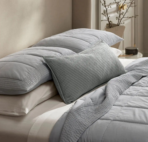 Waffle Pillow Cover Shore