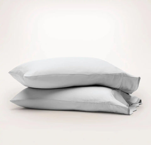 Signature Embellished Pillowcase Set Sky/Shore Curved Edge