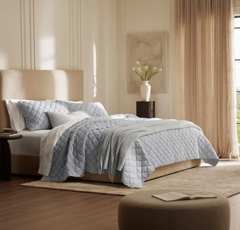 Signature Handstitched Cloud Comforter Set Sky