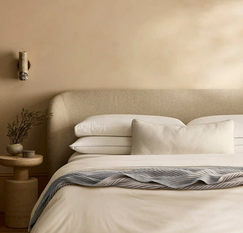 Threadmark Pillow Cover Soft White/Melange Natural