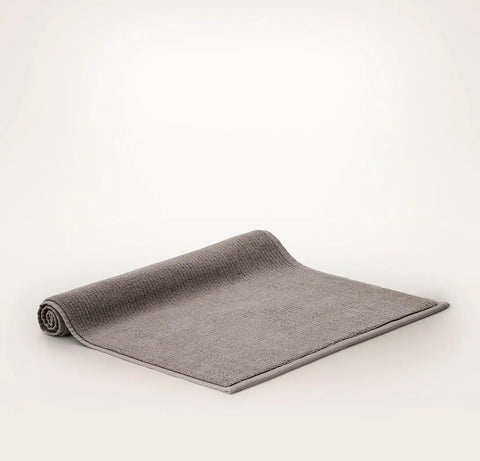Turkish Ribbed Bath Mat Stone