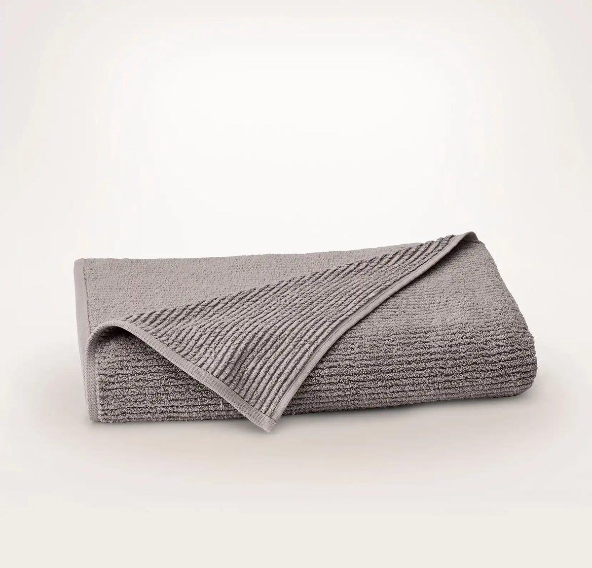 Turkish Ribbed Bath Sheet Stone