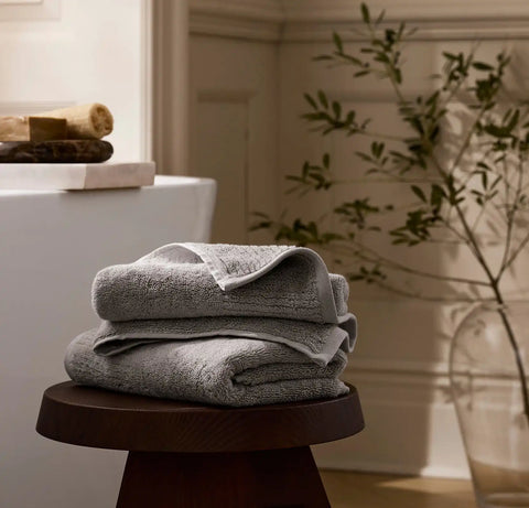Turkish Ultra Plush Hand Towels (Pair) Stone