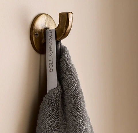 Turkish Ultra Plush Hand Towels (Pair) Stone