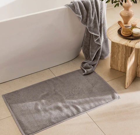 Turkish Ultra Plush Bath Mat Stone