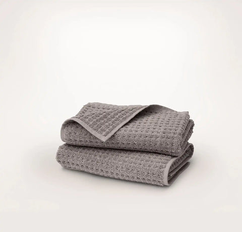 Turkish Waffle Hand Towels (Pair) Stone