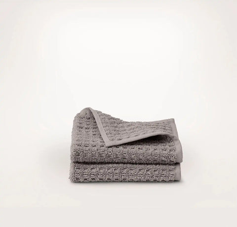 Turkish Waffle Washcloths (Pair) Stone