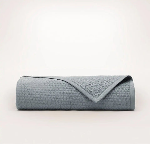 Signature Textured Stitch Quilt Bluestone