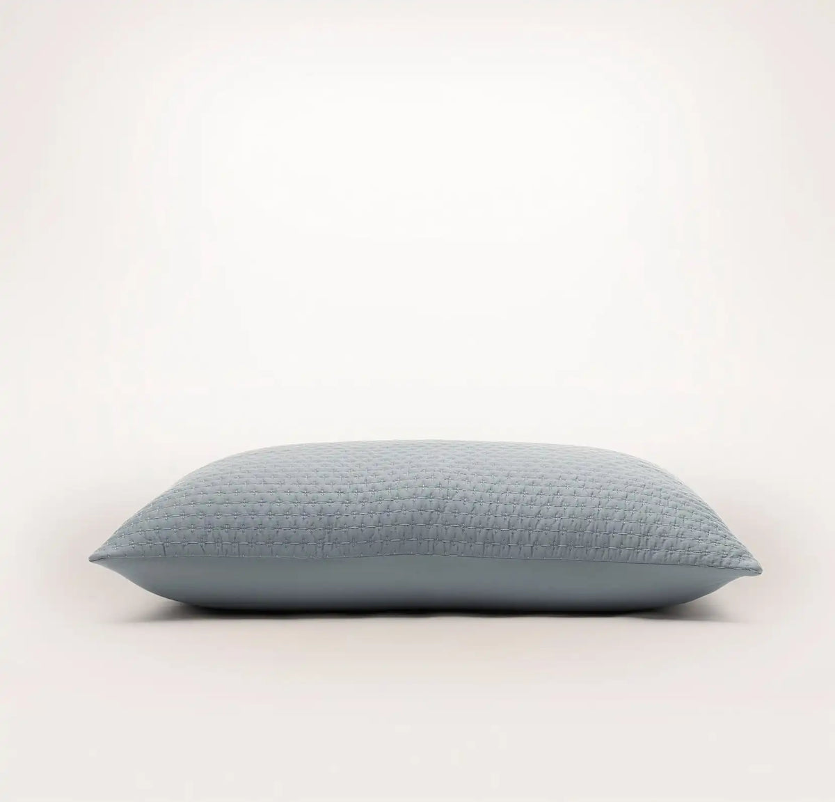 Signature Textured Stitch Quilted Sham Bluestone