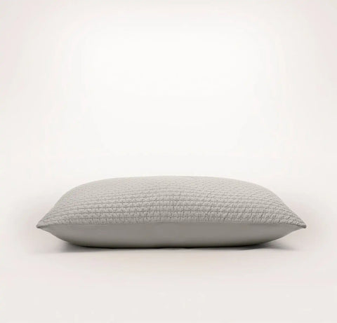 Signature Textured Stitch Quilted Sham Pewter