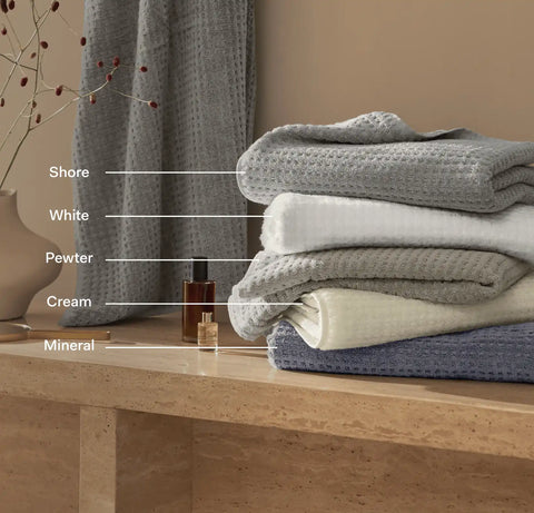 Turkish Waffle Bath Towel Shore