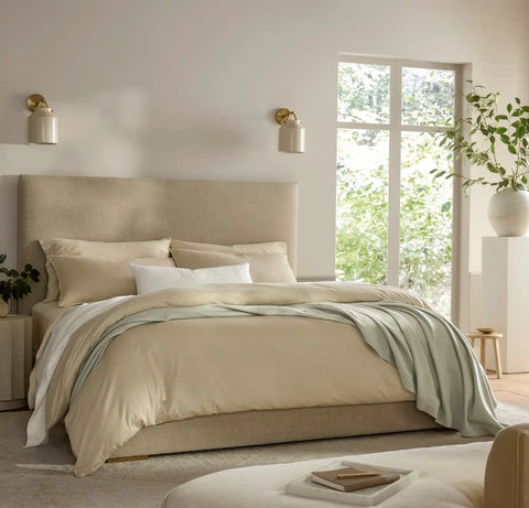 Signature Vintage Washed Duvet Set Vintage Sand