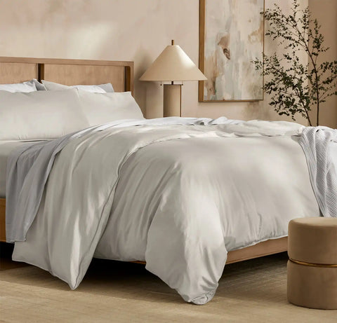 Signature Vintage Washed Duvet Set Vintage Mist