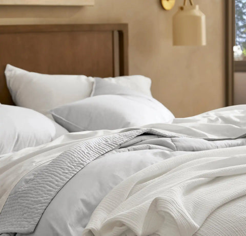 Signature Vintage Washed Duvet Set Vintage Sky