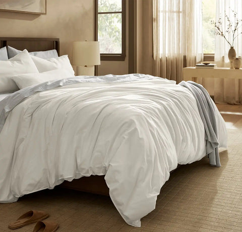 Signature Vintage Washed Duvet Set Vintage White