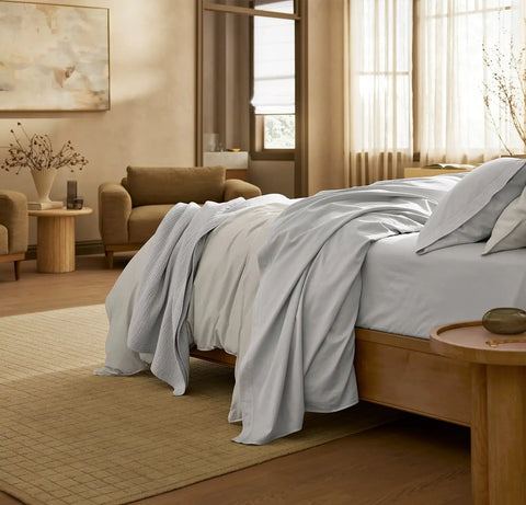 Signature Vintage Washed Sheet Set Vintage Sky